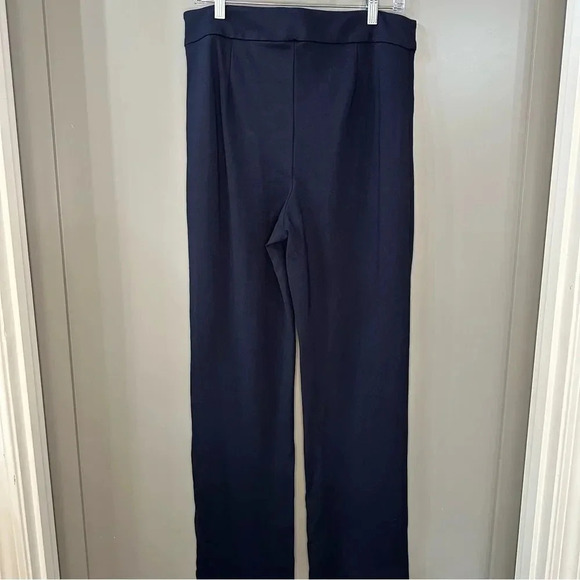 NWOT Chloe Kristyn Navy Brennan Straight Leg Ponte Pant Size Large - Picture 7 of 7